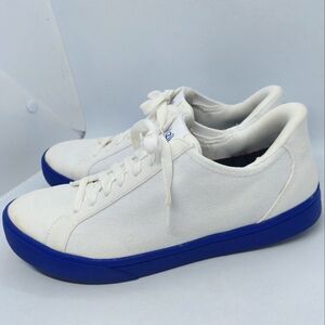 Kizik Irvine Sneakers White Royal Blue Standard Unisex M7.5 W9 Wide Casual Shoes